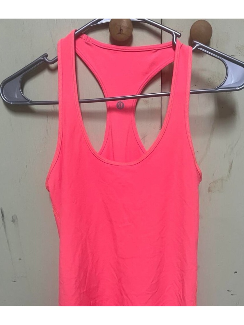 lululemon athletica Neon Coral Racerback Tank Top